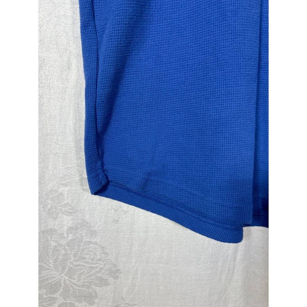 American Eagle Thermal Shirt Medium Blue Waffle Y2K Vintage - Picture 3 of 11